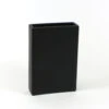 8" X 2.5" X 12" Black Tall Flat Rectangle - 6 Pieces