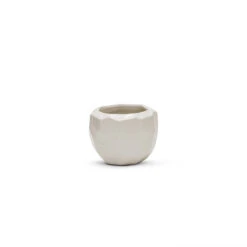 5.1" X 4.1" Medium White Geometric Pot - 16 Pieces 5 5.1" X 4.1" Medium White Geometric Pot - 16 Pieces -Home Decoration Discount CGB3904WT 54596.1586297672.1280.1280