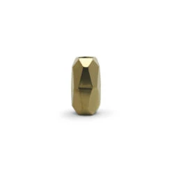 4.1" X 8" Medium Gold Geometric Vase - 16 Pieces