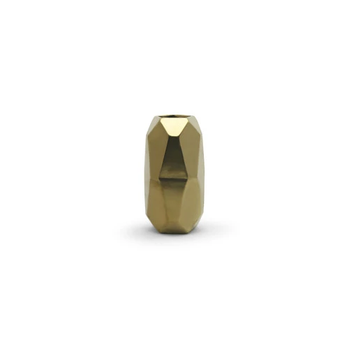 4.1" X 8" Medium Gold Geometric Vase - 16 Pieces 1 4.1" X 8" Medium Gold Geometric Vase - 16 Pieces