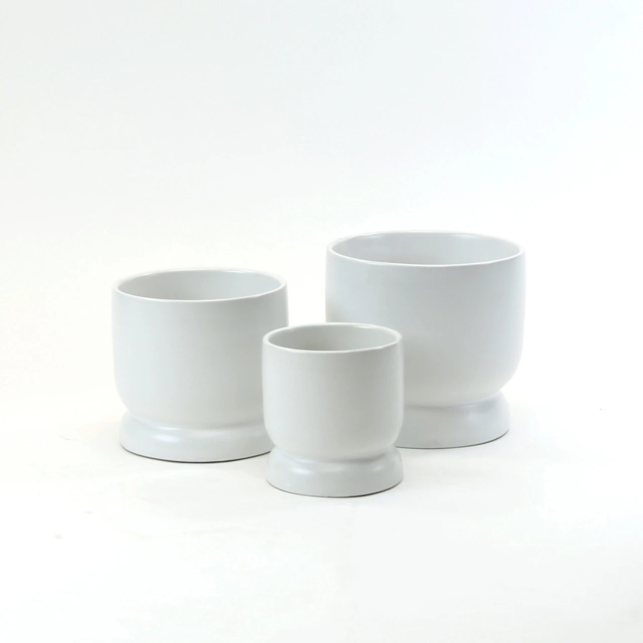White Ceramic Modern Pedestal Bowl - 36 Pieces 2 White Ceramic Modern Pedestal Bowl - 36 Pieces - Image 2