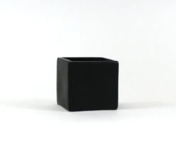 5 Inch Black Square Cube - 12 Pieces