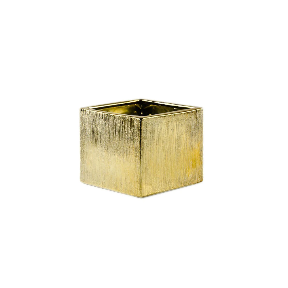 5 Inch Gold Square Cube - 12 Pieces 1 5 Inch Gold Square Cube - 12 Pieces