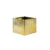 6 Inch Gold Square Cube - 6 Pieces