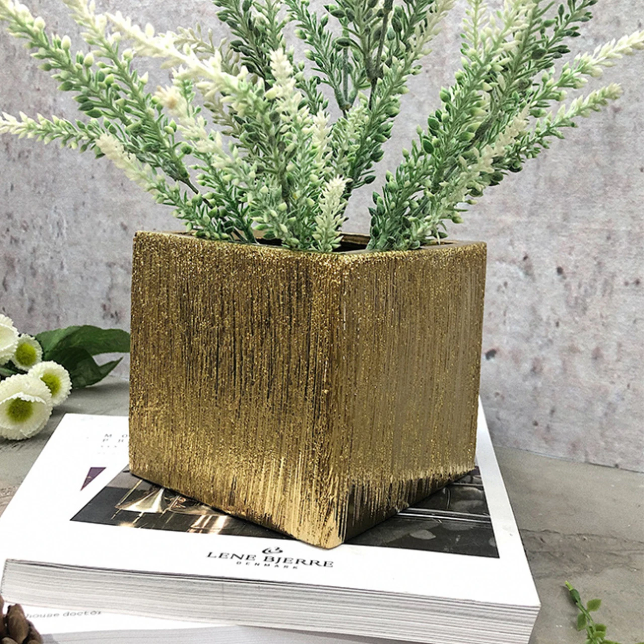 5 Inch Gold Square Cube - 12 Pieces 6 5 Inch Gold Square Cube - 12 Pieces - Image 6