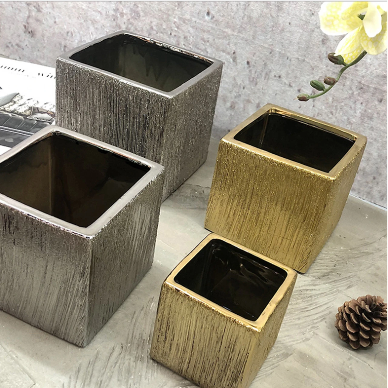 5 Inch Gold Square Cube - 12 Pieces 5 5 Inch Gold Square Cube - 12 Pieces - Image 5