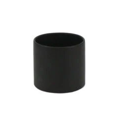 3.75" X 4" Black Cylinder Ceramic - 24 Pieces