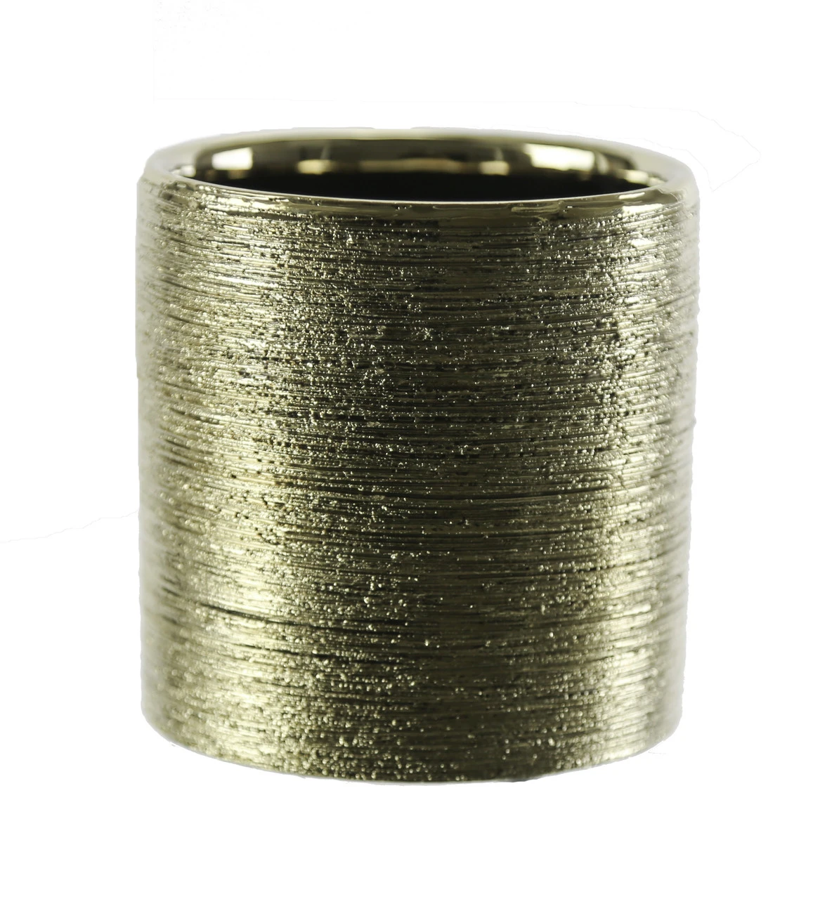 3.75" X 4" Gold Cylinder Ceramic - 24 Pieces 1 3.75" X 4" Gold Cylinder Ceramic - 24 Pieces