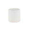 3.75" X 4" White Cylinder Ceramic - 24 Pieces