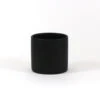 5.5" X 5" Black Cylinder Ceramic - 12 Pieces