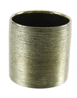 5.5" X 5" Gold Cylinder Ceramic - 12 Pieces