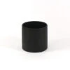 6.5" X 6" Black Cylinder Ceramic - 6 Pieces