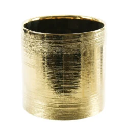 6.5" X 6" Gold Cylinder Ceramic - 6 Pieces