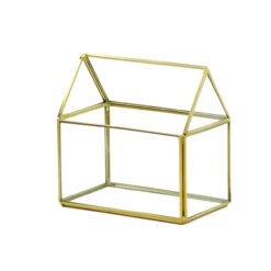 Gold House Geometric Glass Terrarium - 8 Pieces