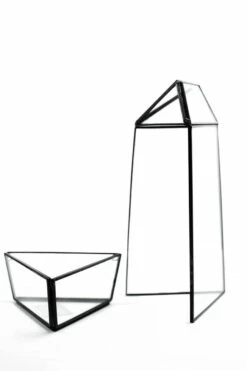 Black Tall Triangular Obelisk Geometric Glass Terrarium - 9 Pieces 6 Black Tall Triangular Obelisk Geometric Glass Terrarium - 9 Pieces -Home Decoration Discount GET2011BK 2 nw 32869.1511675635.1280.1280