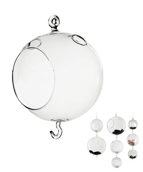 4" X 6" Hanging Round Terrarium Candle Holder, Double Hook - 48 Pieces 8 4" X 6" Hanging Round Terrarium Candle Holder, Double Hook - 48 Pieces - Image 8