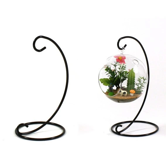 11.5" Medium Metal Terrarium Hangers - 12 Pieces 2 11.5" Medium Metal Terrarium Hangers - 12 Pieces - Image 2