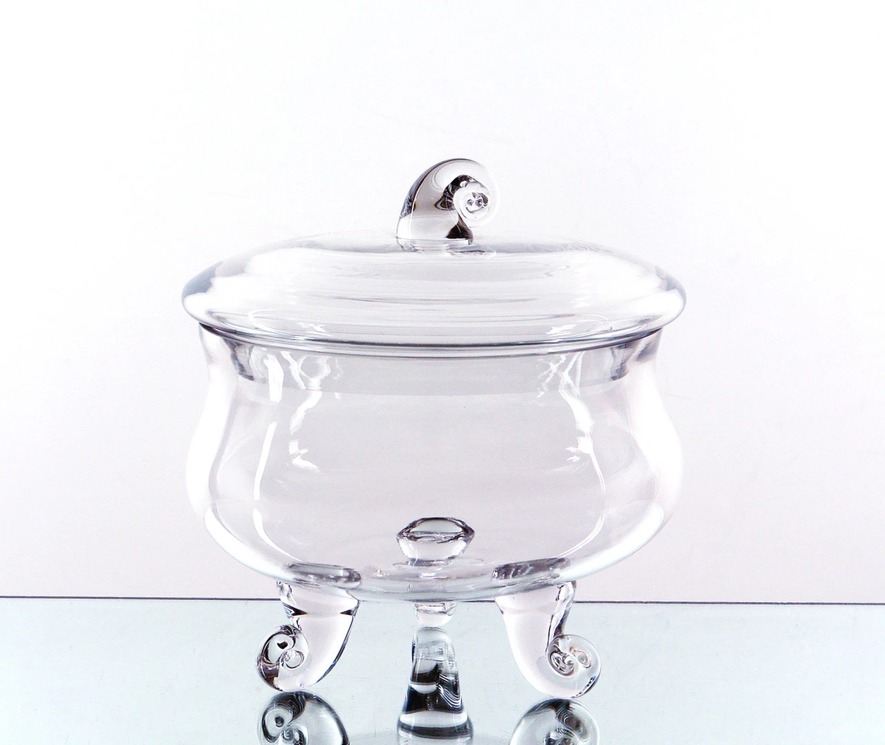 8.5" X 8" Apothecary Jar For Candy Buffet, 3 Legs - 4 Pieces 2 8.5" X 8" Apothecary Jar For Candy Buffet, 3 Legs - 4 Pieces - Image 2