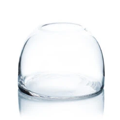 Clear Dome Shape Terrarium Bowl Glass Vase, 5.7 Inches High - 6 Pieces
