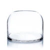 Clear Dome Shape Terrarium Bowl Glass Vase, 7 Inches High - 4 Pieces