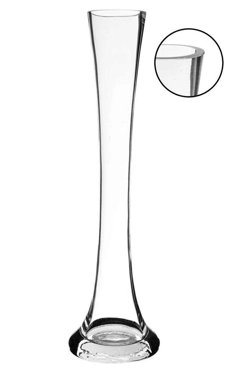 11.75 Inch Clear Small Round Bud Vase - 24 Pieces 1 11.75 Inch Clear Small Round Bud Vase - 24 Pieces