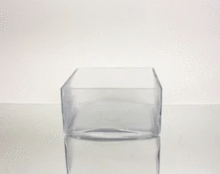 8" X 8" X 4" Block Glass Vase - 8 Pieces 7 8" X 8" X 4" Block Glass Vase - 8 Pieces -Home Decoration Discount VBV0804 13991.1661359706.1280.1280