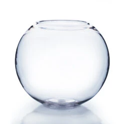 Home Decoration Discount 49 6" X 5" Clear Bubble Bowl Vase - 12 Pieces