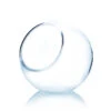 8 Inch Clear Slant Bubble Bowl Vase - 6 Pieces