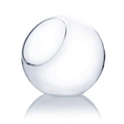 Home Decoration Discount 39 10 Inch Clear Slant Bubble Bowl Vase - 4 Pieces