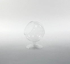 4" X 5" Clear Slant Cut Bowl Vase On Stem - 48 Pieces -Home Decoration Discount VCH4005 R 80260.1661666677.1280.1280