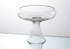 9" X 9" Bowl Glass Vase On Stand - 4 Pieces -Home Decoration Discount VCP0909 bb 79794.1464922821.1280.1280