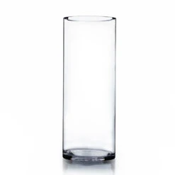 4" X 12" Cylinder Glass Vase - 12 Pieces