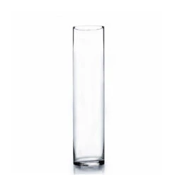 4" X 18" Cylinder Glass Vase - 12 Pieces