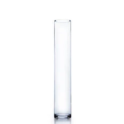 4" X 24" Cylinder Glass Vase - 6 Pieces
