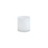 5" X 5" White Cylinder Glass Vase - 12 Pieces