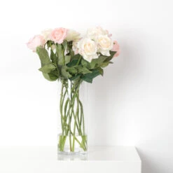 5" X 10" Cylinder Glass Vase - 12 Pieces -Home Decoration Discount VCY0510 C4 14793 11618 44211 23973.1661952691.1280.1280