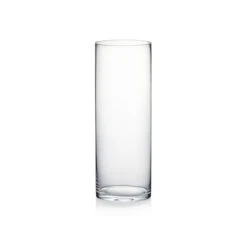 5" X 14" Clear Cylinder Glass Vase - 12 Pieces