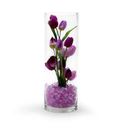 5" X 14" Clear Cylinder Glass Vase - 12 Pieces -Home Decoration Discount VCY0514 C1 38575.1628616170 31358.1641911504.1280.1280