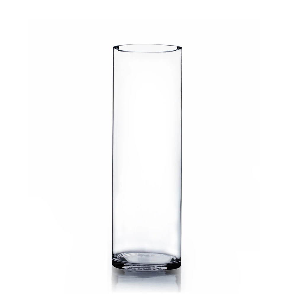5" X 16" Cylinder Glass Vase - 6 Pieces 1 5" X 16" Cylinder Glass Vase - 6 Pieces