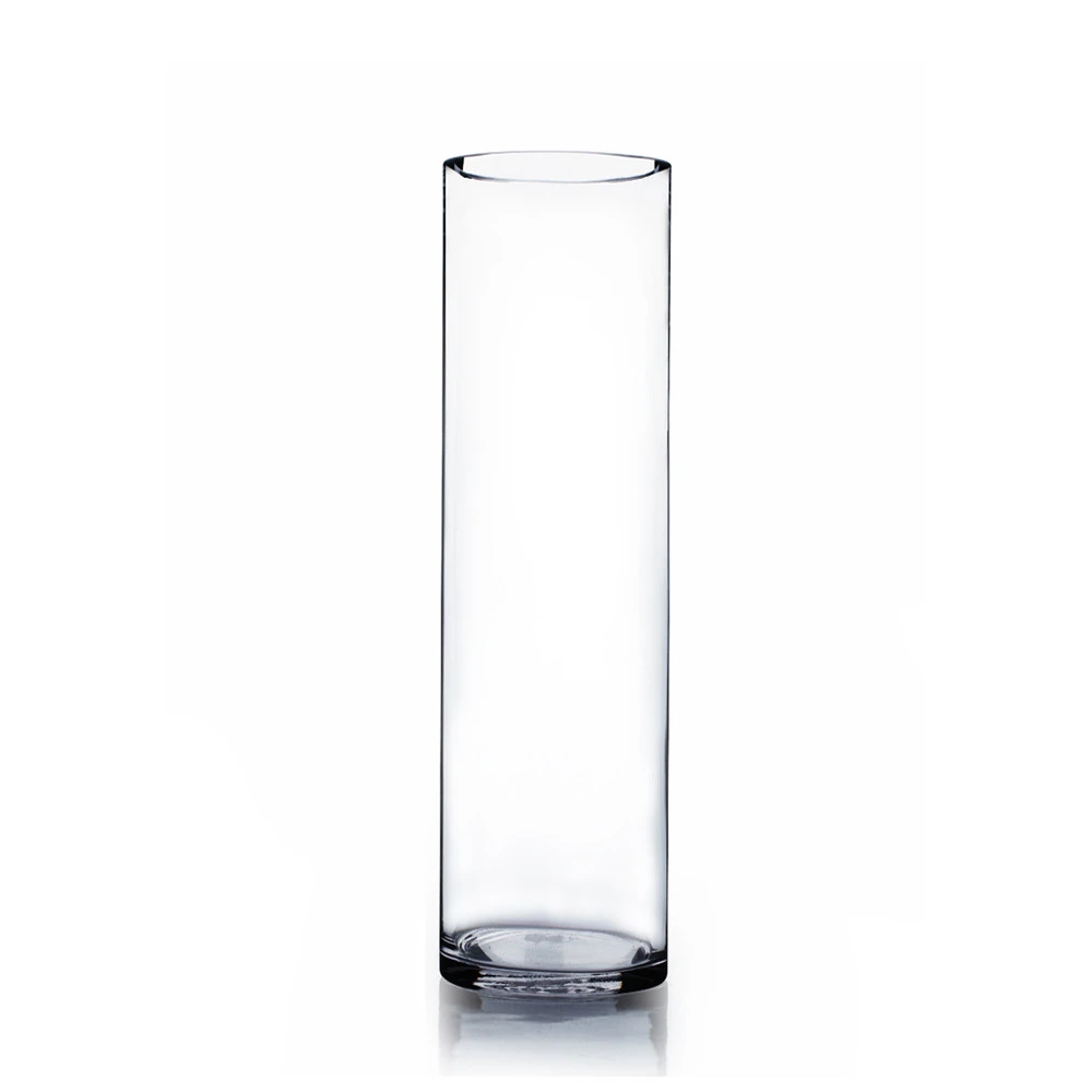 5" X 18" Cylinder Glass Vase - 6 Pieces 1 5" X 18" Cylinder Glass Vase - 6 Pieces
