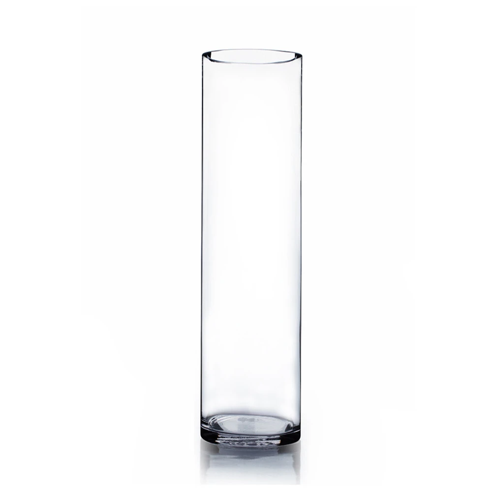5" X 20" Cylinder Glass Vase - 6 Pieces 1 5" X 20" Cylinder Glass Vase - 6 Pieces