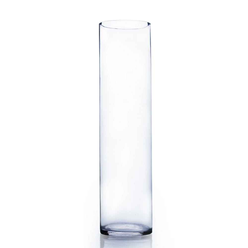 6" X 26" Cylinder Glass Vase - 4 Pieces 1 6" X 26" Cylinder Glass Vase - 4 Pieces