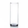 7" X 20" Cylinder Glass Vase - 4 Pieces