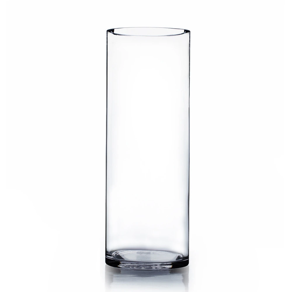 7" X 20" Cylinder Glass Vase - 4 Pieces 1 7" X 20" Cylinder Glass Vase - 4 Pieces
