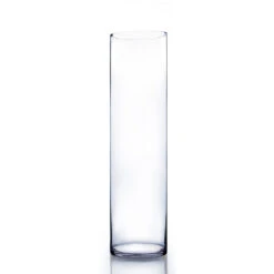 7" X 26" Cylinder Glass Vase - 4 Pieces