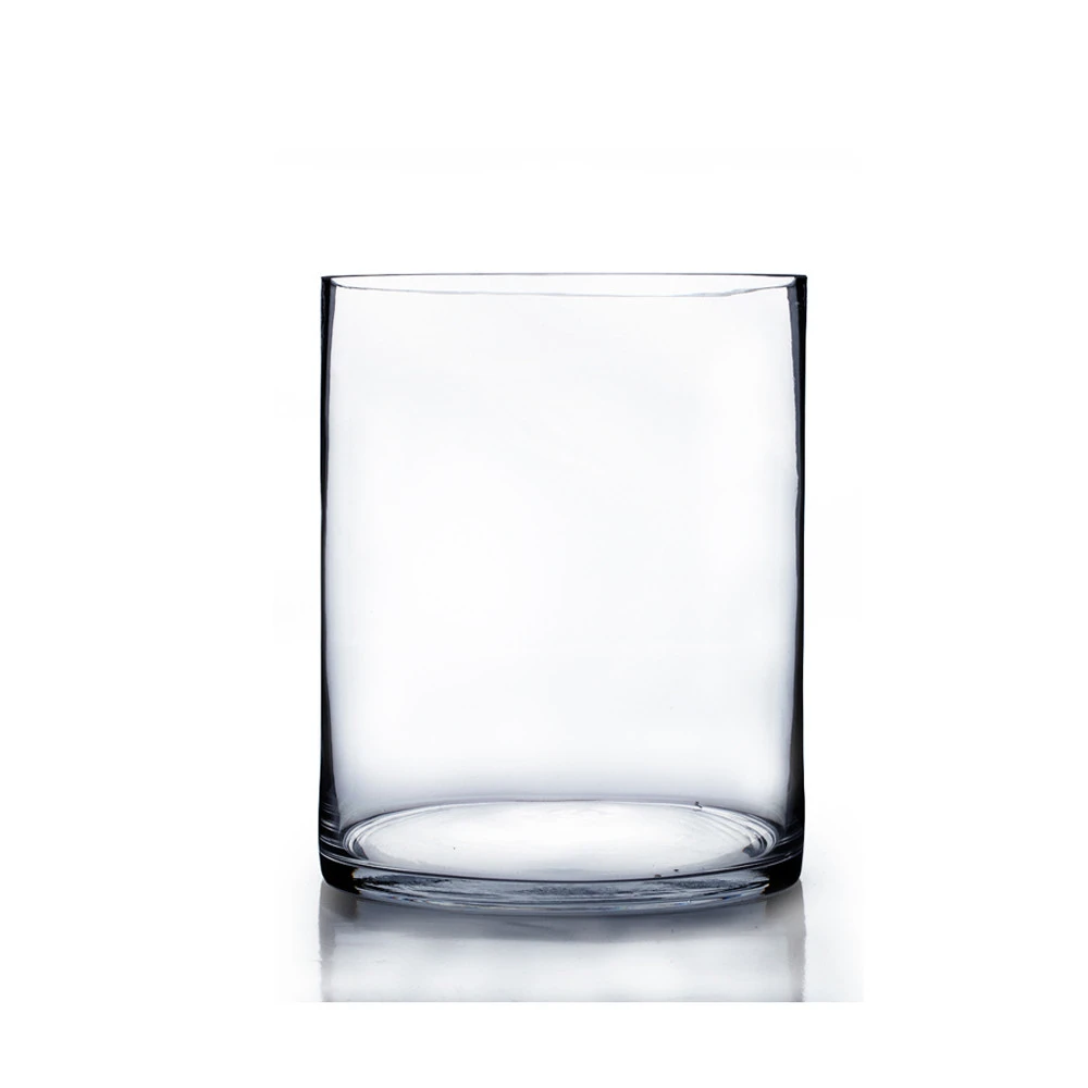 8" X 12" Cylinder Glass Vase - 6 Pieces 1 8" X 12" Cylinder Glass Vase - 6 Pieces