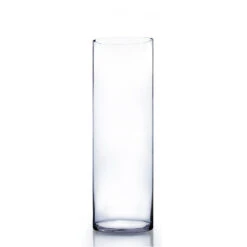 8" X 24" Cylinder Glass Vase - 2 Pieces