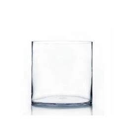 8" X 8" Cylinder Glass Vase - 6 Pieces