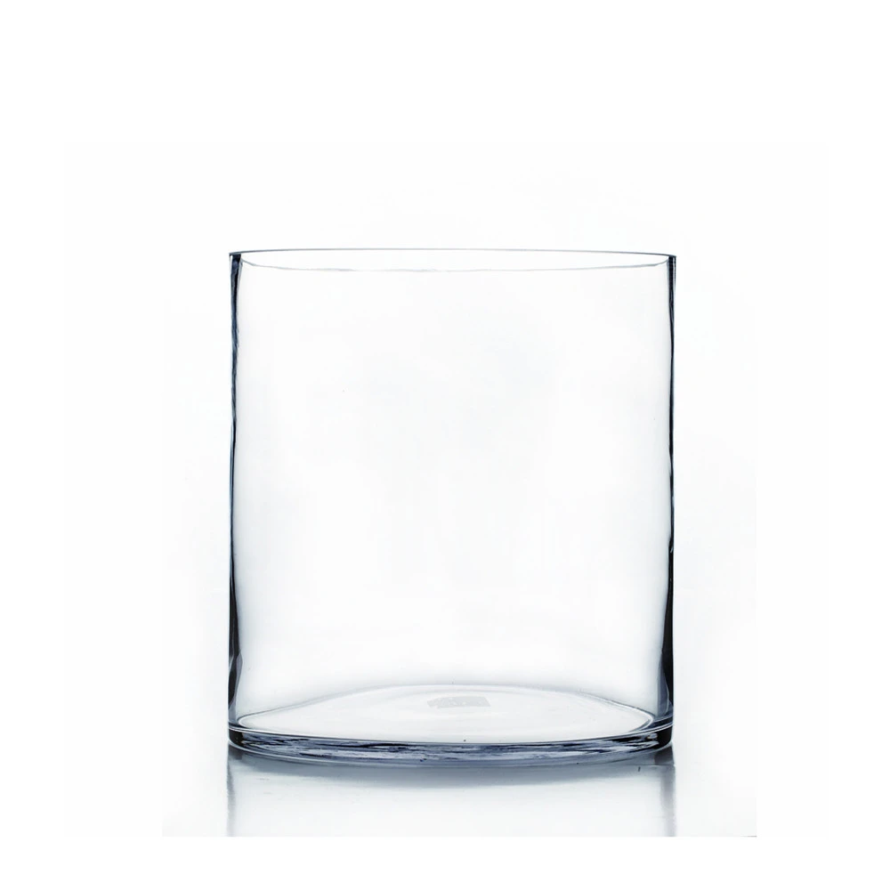9" X 12" Cylinder Glass Vase - 2 Pieces 1 9" X 12" Cylinder Glass Vase - 2 Pieces