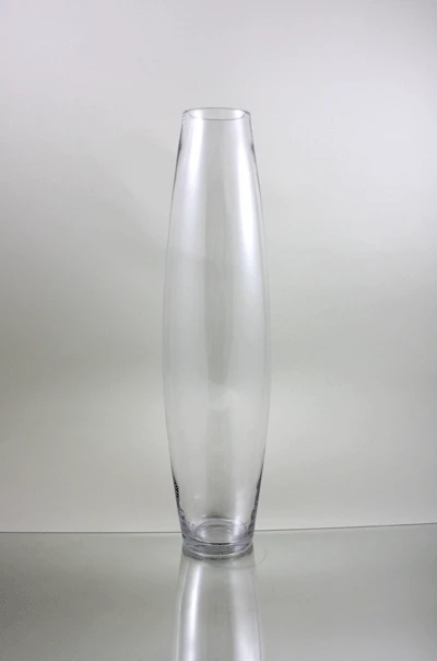 4" X 24" Urn Bullet Glass Vase - 2 Pieces 2 4" X 24" Urn Bullet Glass Vase - 2 Pieces - Image 2